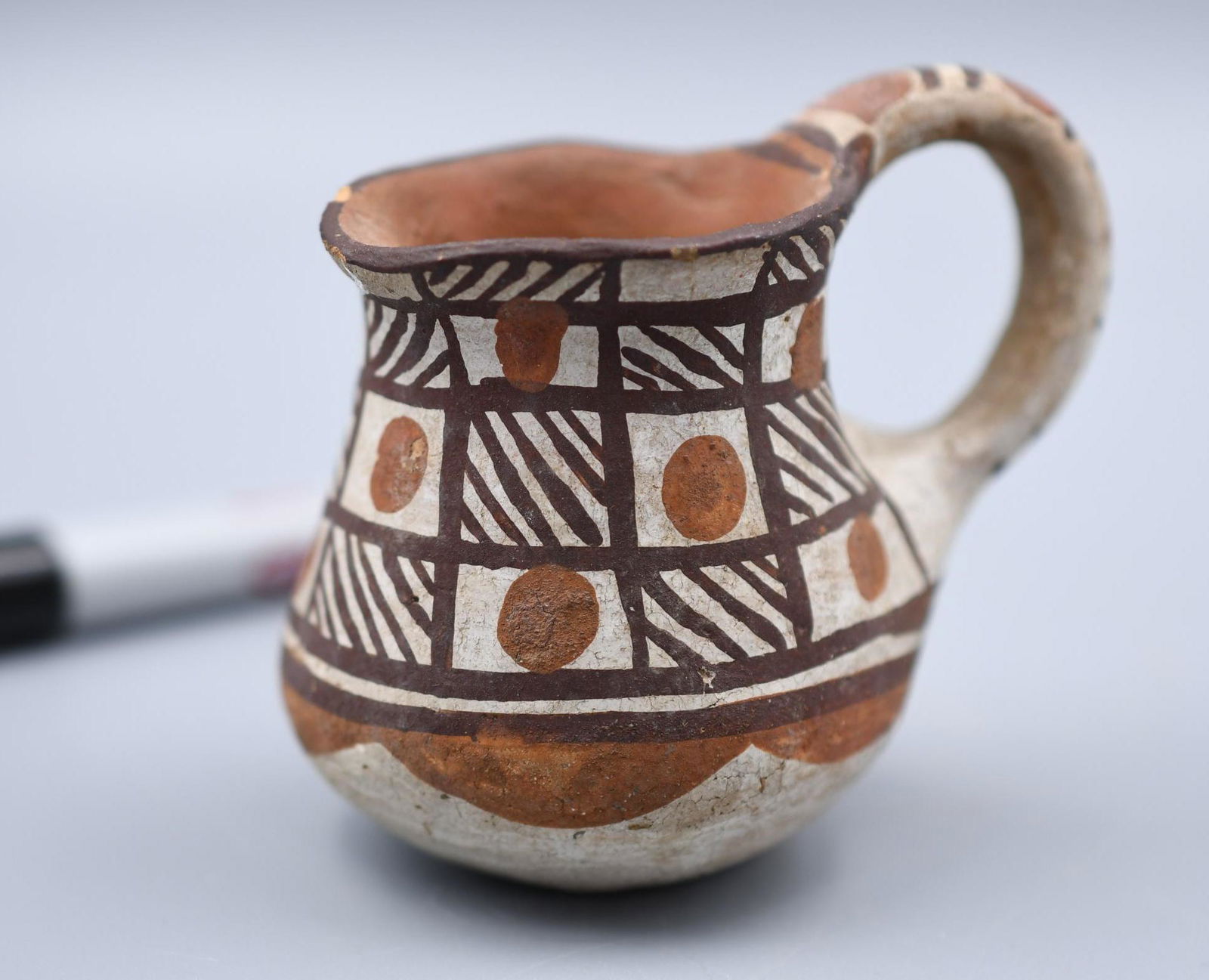 Isleta, Old Red Pitcher with Designs (1 of 7)
