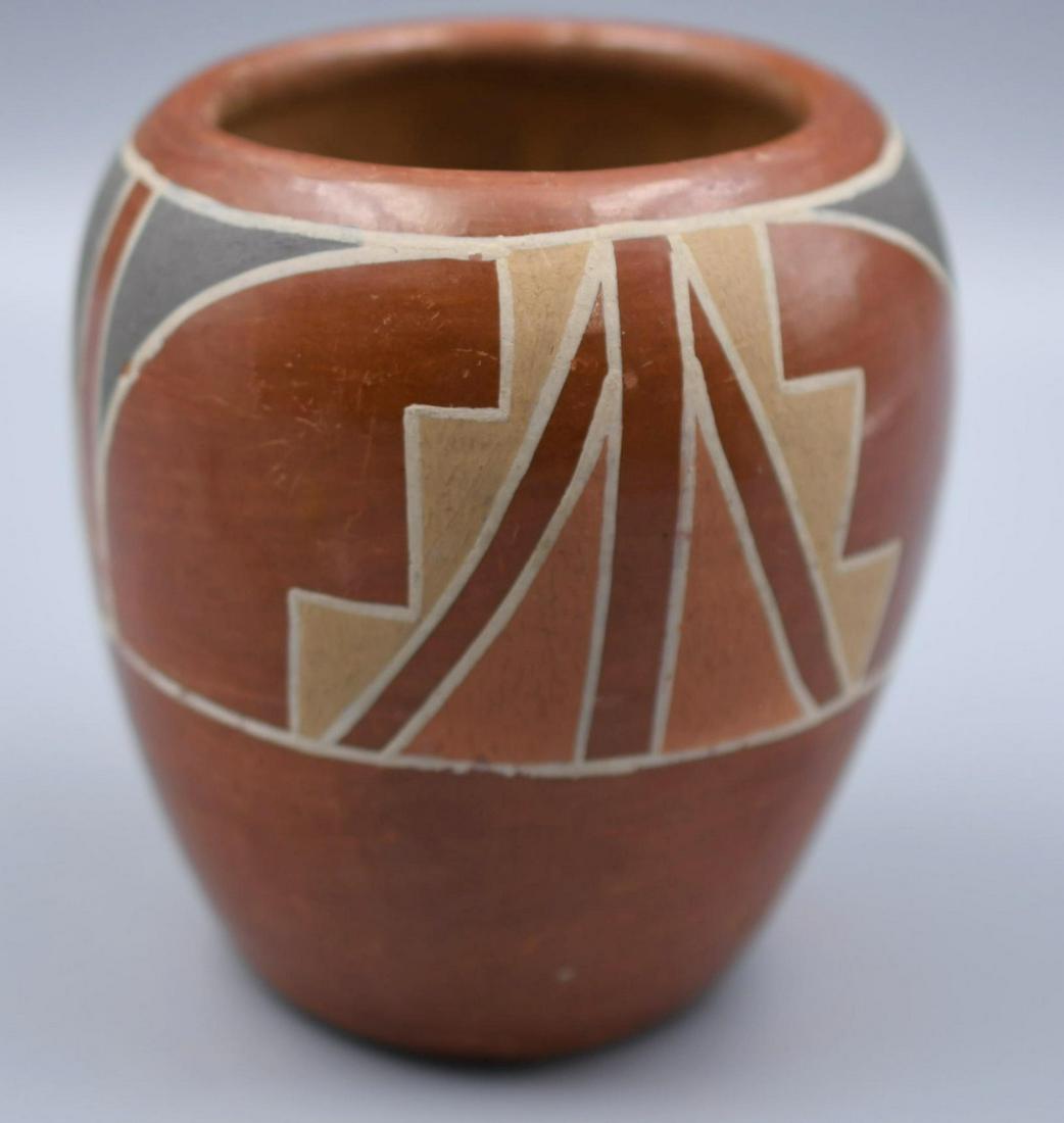 Santa Clara Pueblo, Polychrome Redware Jar, Petra Gutierrez (1 of 7)