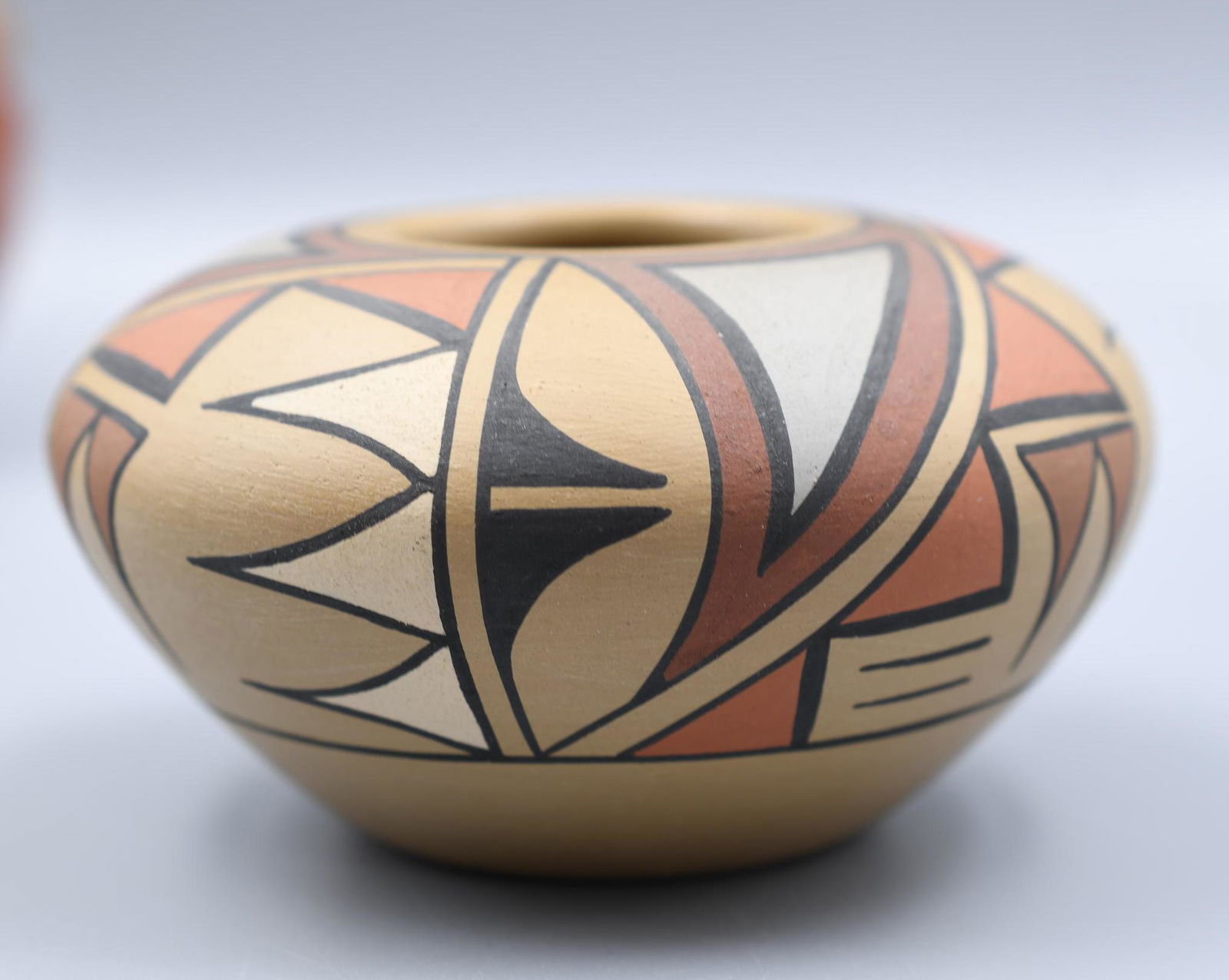 Pojoaque Polychrome Seedpot, Joe and Thelma Talachy (1 of 6)