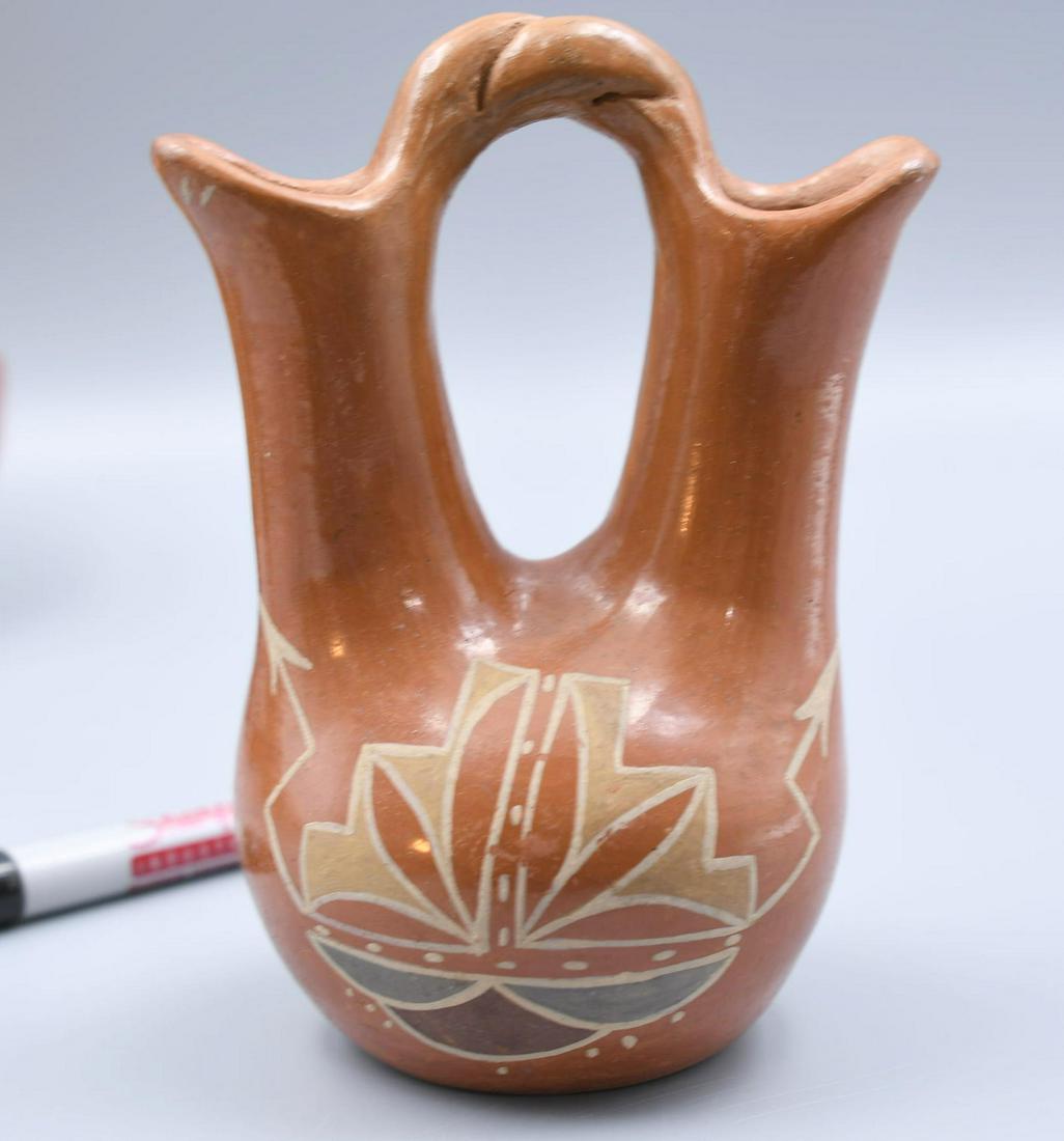 Santa Clara Pueblo, Redware Wedding Vase, Dolorita Padilla (1 of 8)