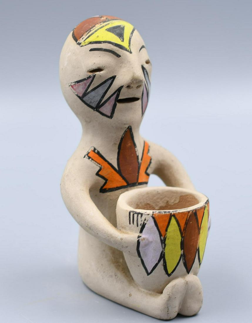 Tesuque Rain God Statue, Chama, Colorful Statue (1 of 6)