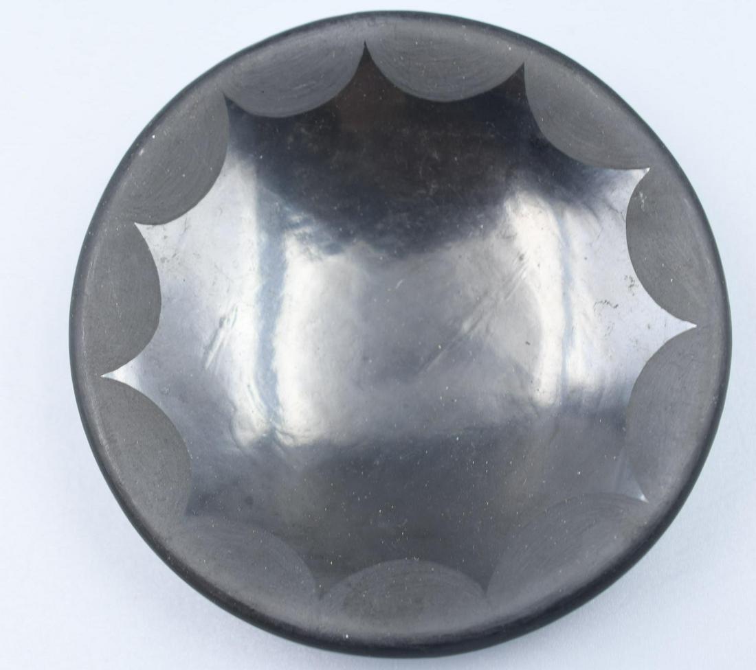 Santa Clara Pueblo, Black on Black Star Dish, Severa Tafoya (1 of 4)