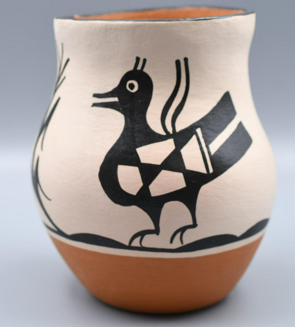 Santa Clara Pueblo, Jar with Bird and Corn, AMTL (Anna Marie Lovato) (1 of 7)