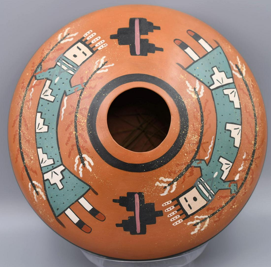 Dina Large Polychrome Seedpot, L. Benally (1 of 10)