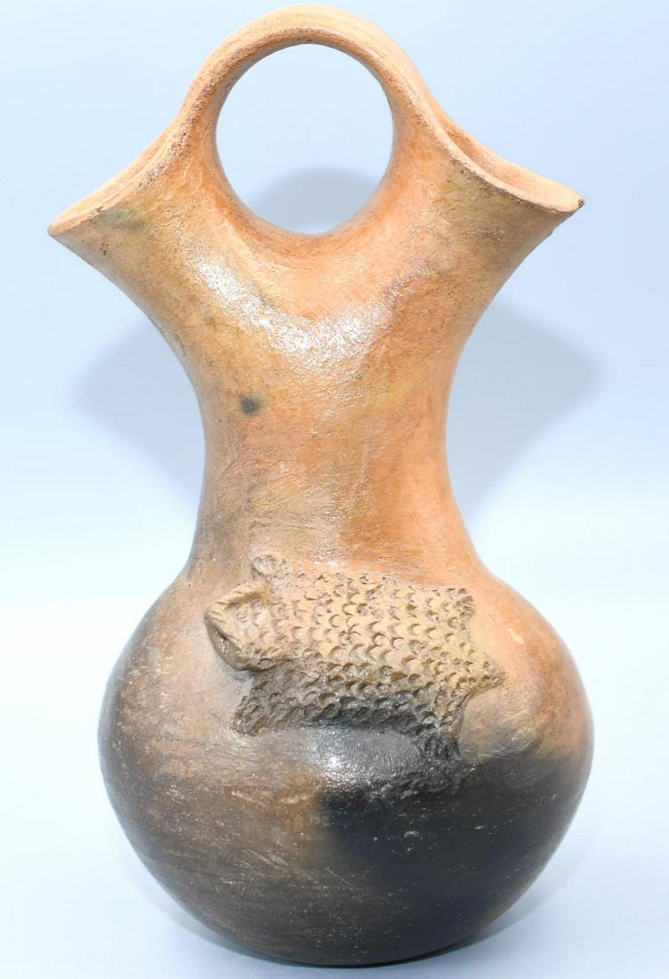 Navajo, Shell and Turtle Wedding Jar, Betty Manygoats (1 of 10)