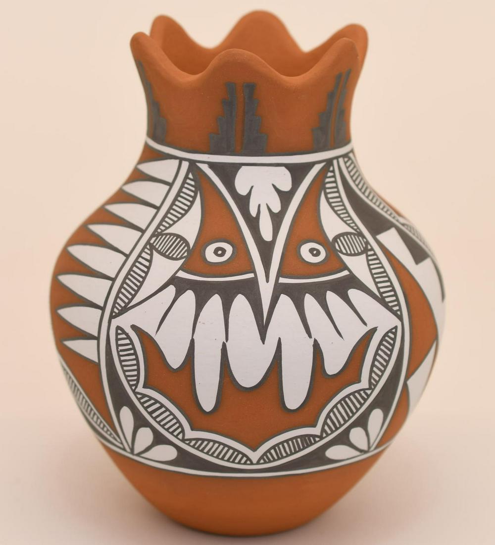 Jemez Owl Design on Jar, Mary Small (1 of 7)