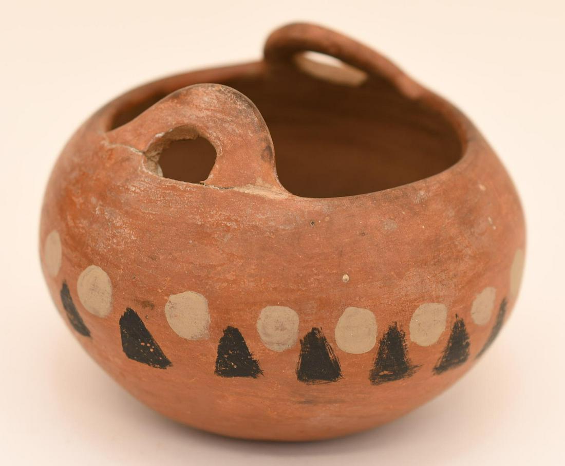 San Juan, Old Bowl with Two Handles, Circles and Triangles, Unknown Artist (1 of 10)