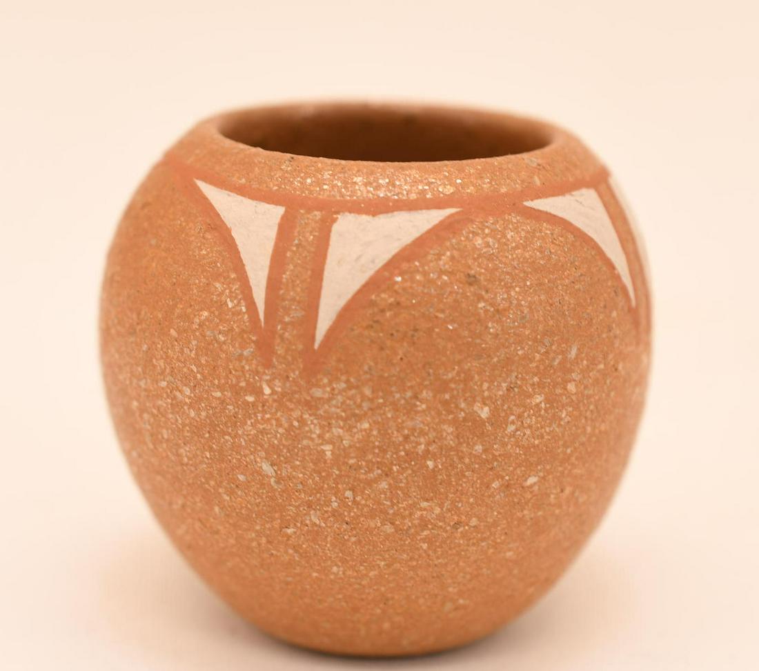 small pot: signed S G T P approx 1 3/4" L x 1 3/4" W x 1 3/4 " H