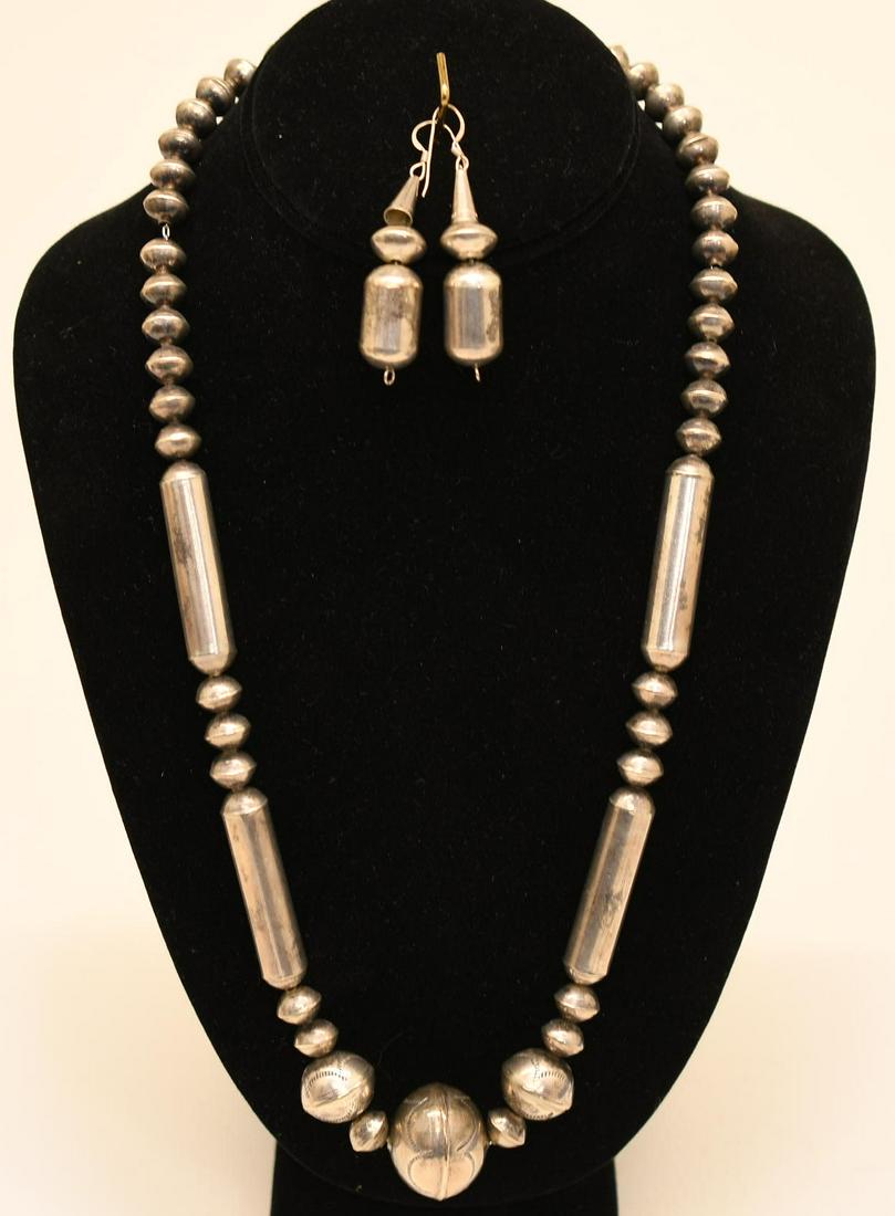 Native American 24  1/2 " necklace and earrings (1 of 8)