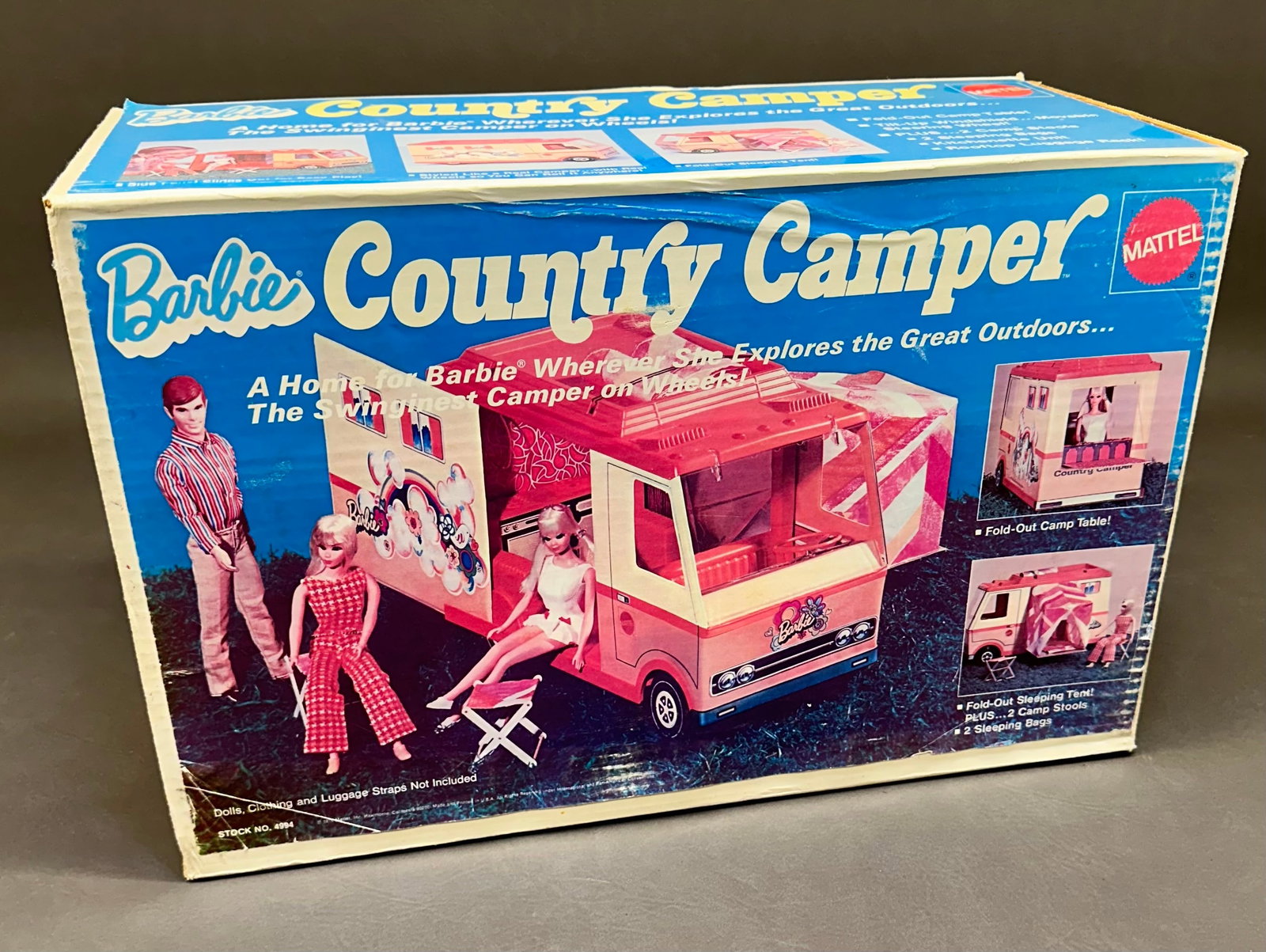 Barbie Country Camper 1970 Mattel With Box: This is in as found condition from a local estate, please see photos. Dimensions given are for the item(s) grouped as prepared for packing & weight is with the packaging.