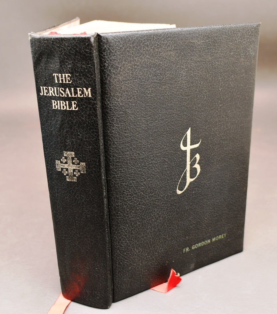 The Jerusalem Bible Readers Edition "Salvador Dali Illustrations" 1970: This is a hard cover bible translated from the French version, and includes several Salvador Dali Illustrations we counted 39 & photogrphed them but all didn't fit in this listing, but you are welcome