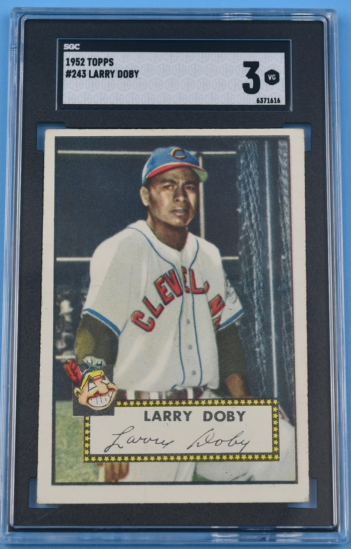 1952 Topps Baseball #243 Larry Doby SGC 3: 1952 Topps #243 Larry Doby SGC 3. SGC no. 6371616