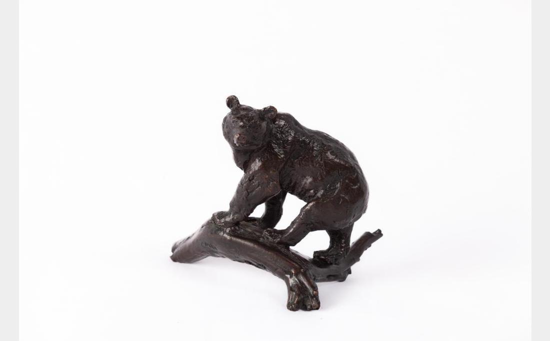 Charles M. Russell, high bronze: Charles M. Russell (1864-1926) Montana Grizzly 4.75" x 5" x 4.5" high bronze Inscribed: C.M.R, 20/30 $2,000-3,000 Provenance: Montana Historical Society edition from 1972. Avnet-Shaw Foundry.