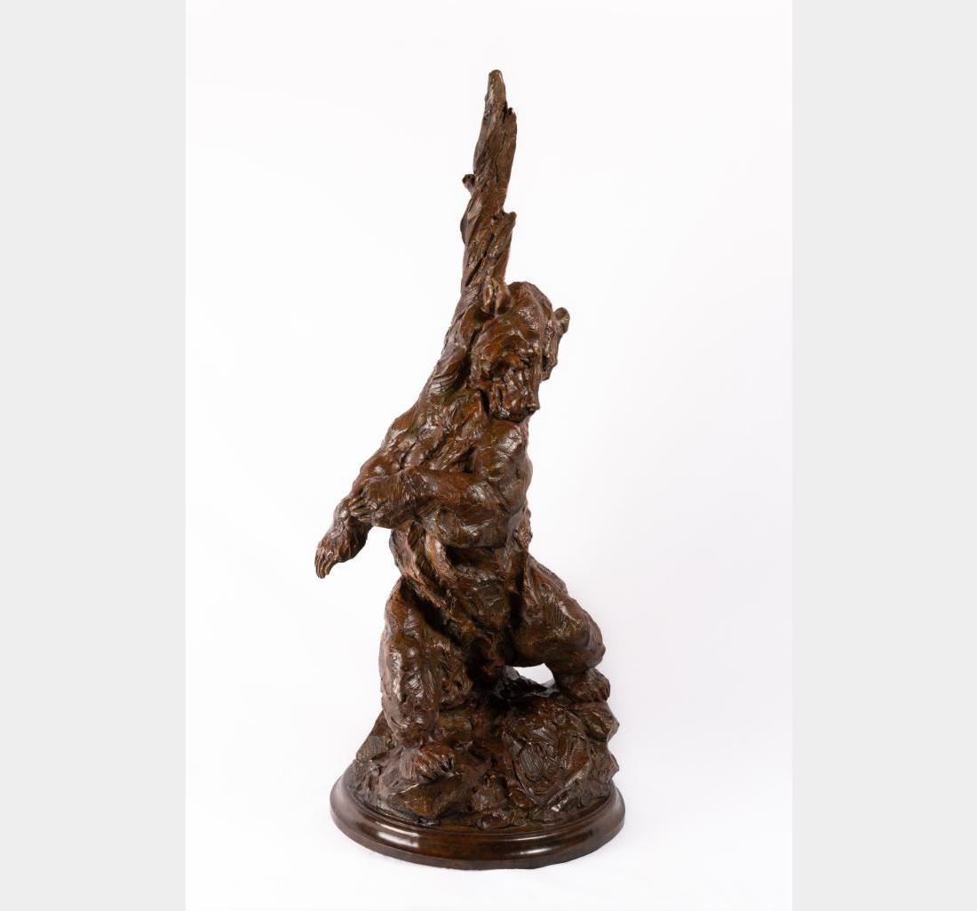 Tim Shinabarger, bronze: Tim Shinabarger (1966 - ) Big Itch 34" x 14" x 12" bronze Inscribed: Shinabarger (c) 2013, 2/24 $8,000-12,000