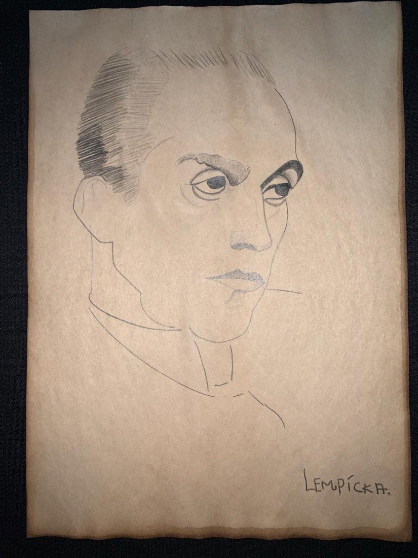 Signed Tamara de Lempicka Charcoal Drawing on paper: Signed and Stamped Tamara de Lempicka Charcoal Drawing on Paper. verso stamp inscribed "Musee d. Orsay". Aprox size 20 x 30 cms. This item has limited provenance, it doesnt have any documentation or c