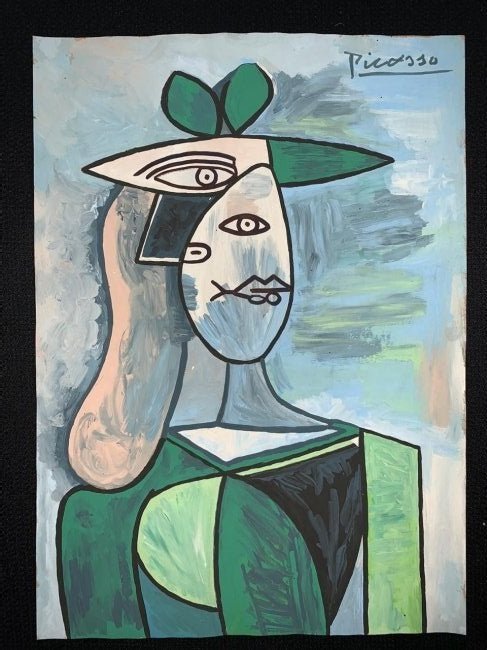 Signed and Stamped Pablo Picasso Mixed Media on paper (1 of 2)