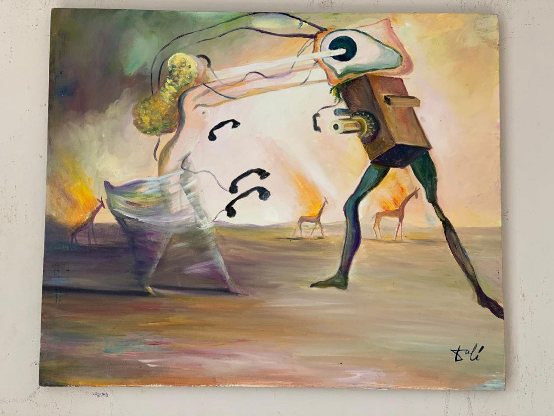 Salvador Dalí Painting Oil On Canvas Signed and Stamped (1 of 4)