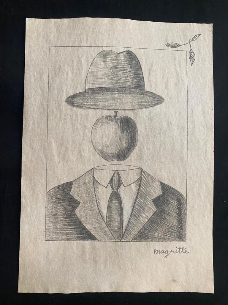 Signed and Stamped René Magritte Drawing on paper: Signed and Stamped René Magritte Artist Drawing on Paper. Aprox size 20 x 30 cm. This item has limited provenance, it doesnt have any documentation or cerfication, Sold \"as is\" to the manner or sty