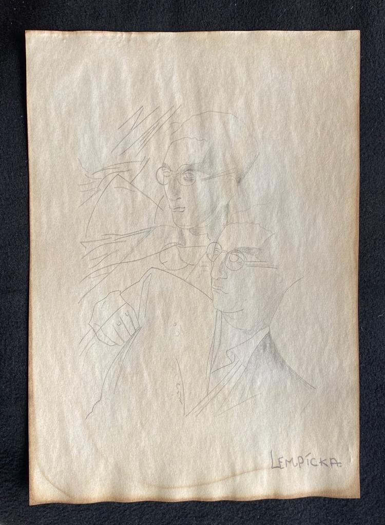 Signed & Stamped Tamara de Lempicka Drawing on paper: Signed and Stamped Tamara de Lempicka Drawing on Paper. . Aprox size 20 x 30 cms. This item has limited provenance, it doesnt have any documentation or cerfication, Sold \"as is\" to the manner or sty