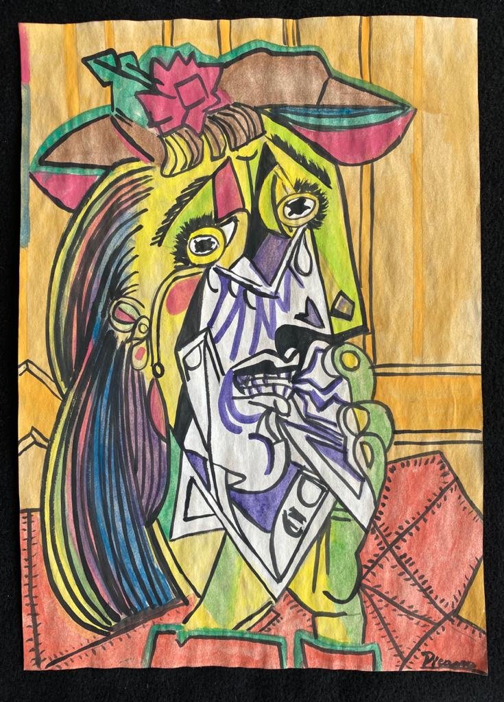 Signed & Stamped Pablo Picasso Mixed Media on paper (1 of 2)