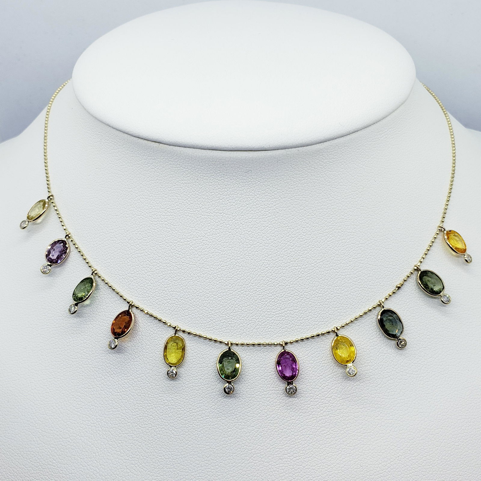 Certified 14K  Fancy Color Sapphire(10ct) Diamond (1 of 3)