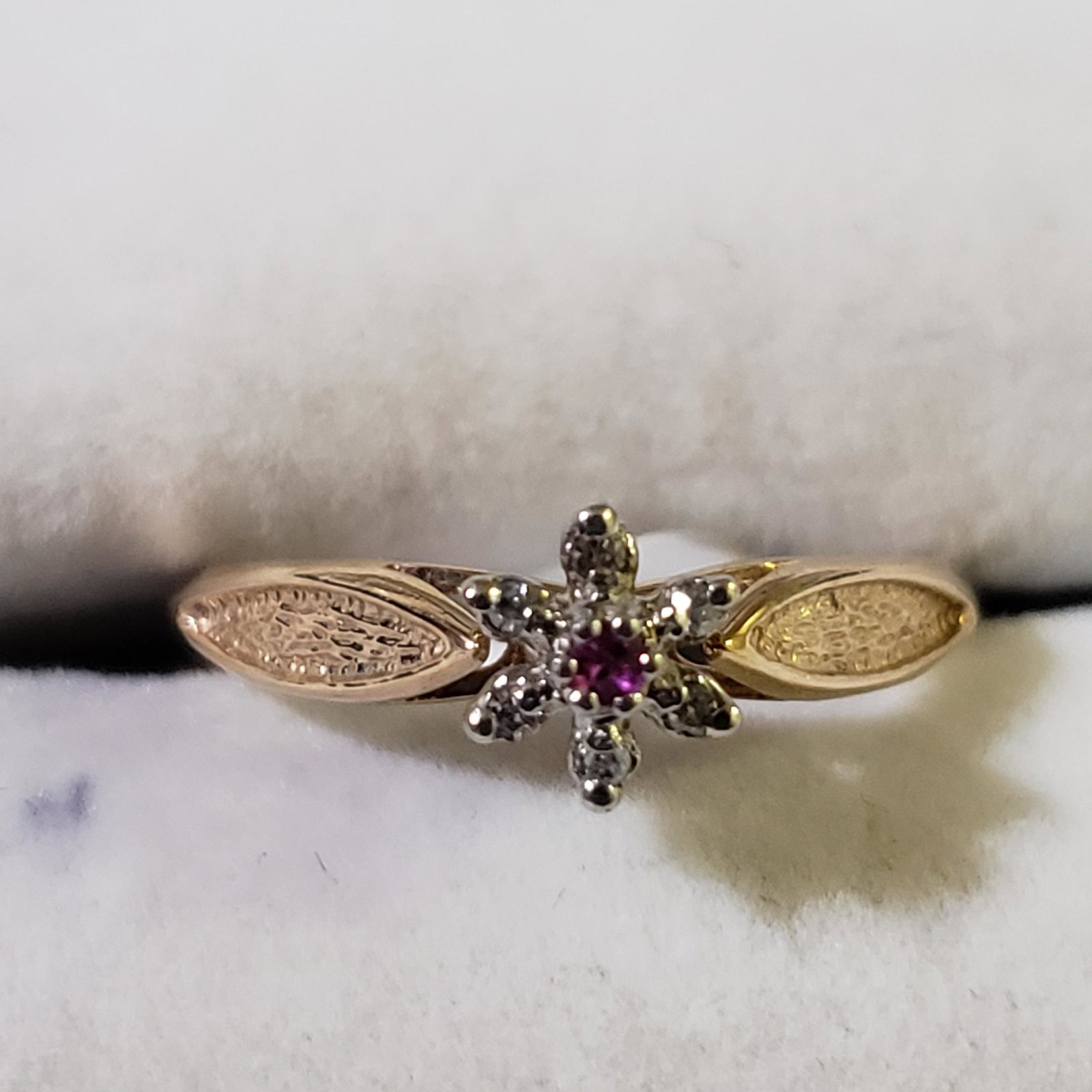 $600 10K Diamond Ring: 10K Yellow Gold Diamond Ring (~Size 6) (~weight 1.48g), Suggested Retail Value $600 (Estimated Selling Price from $90 to $180)