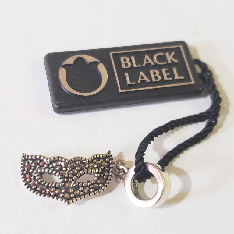 $50 Silver Black Label Marcasite Beads Bracelet: Silver Black Label Marcasite Beads Bracelet, Suggested Retail Value $50