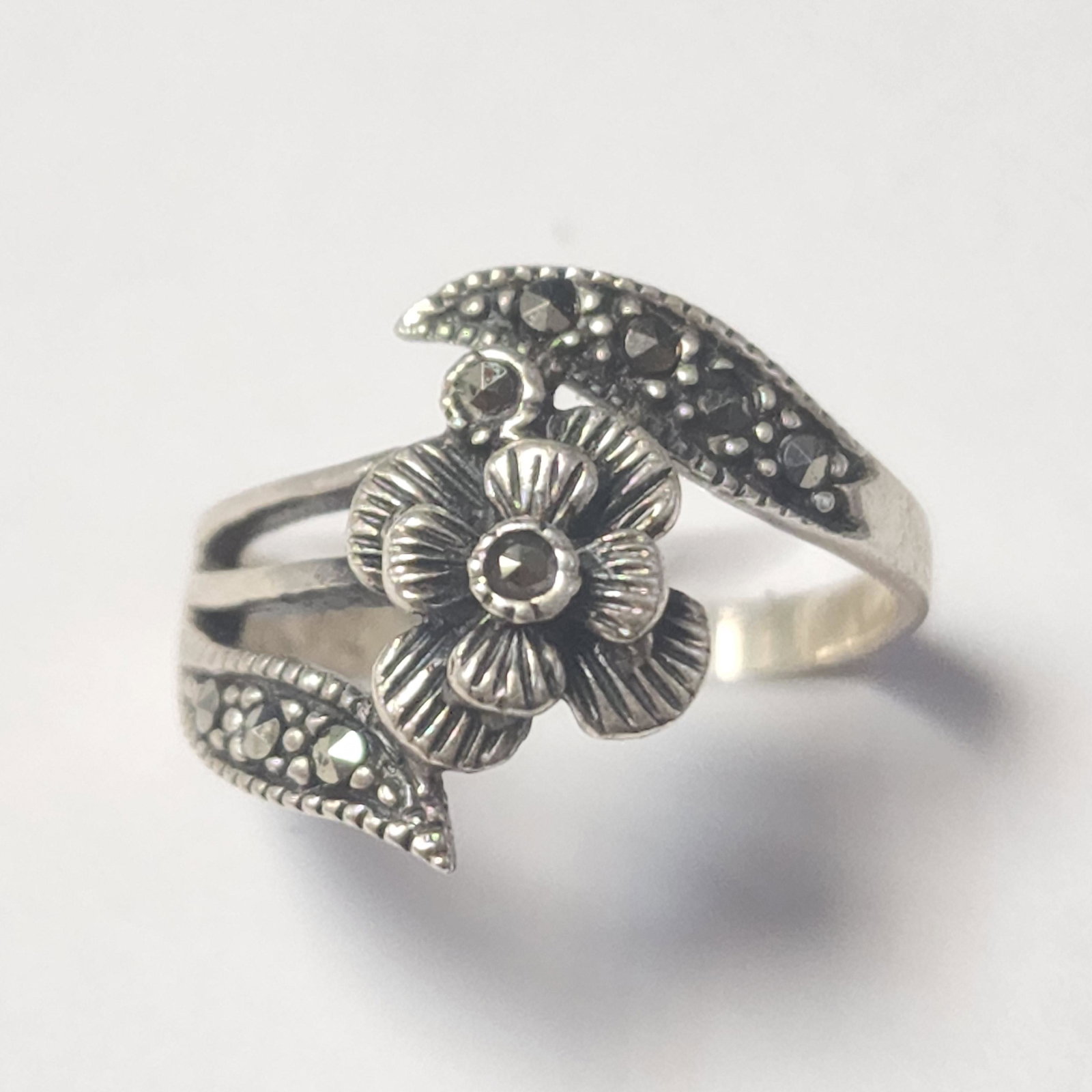 $120 Silver Marcasite Ring: Silver Marcasite Ring, Suggested Retail Value $120