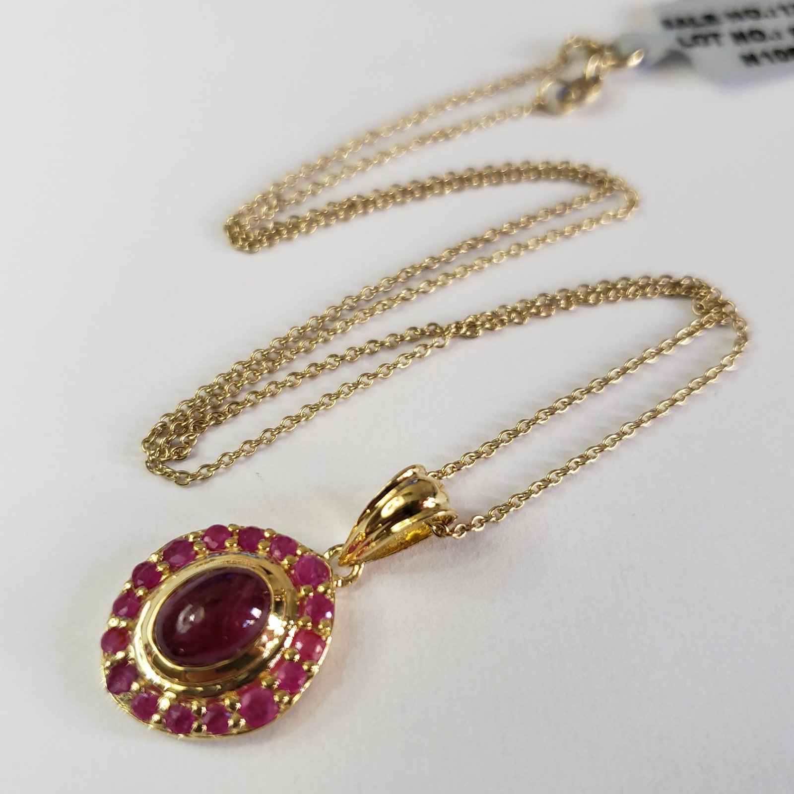 $240 Silver Ruby(2.9ct) Necklace: Silver Ruby(2.9ct) Necklace (~Size 0) (~length 18 inches) (~weight 4.4g), Suggested Retail Value $240