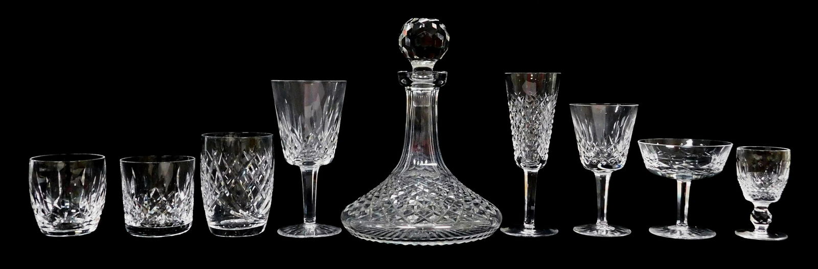 GLASS: Waterford crystal, forty pieces, patterns (1 of 3)