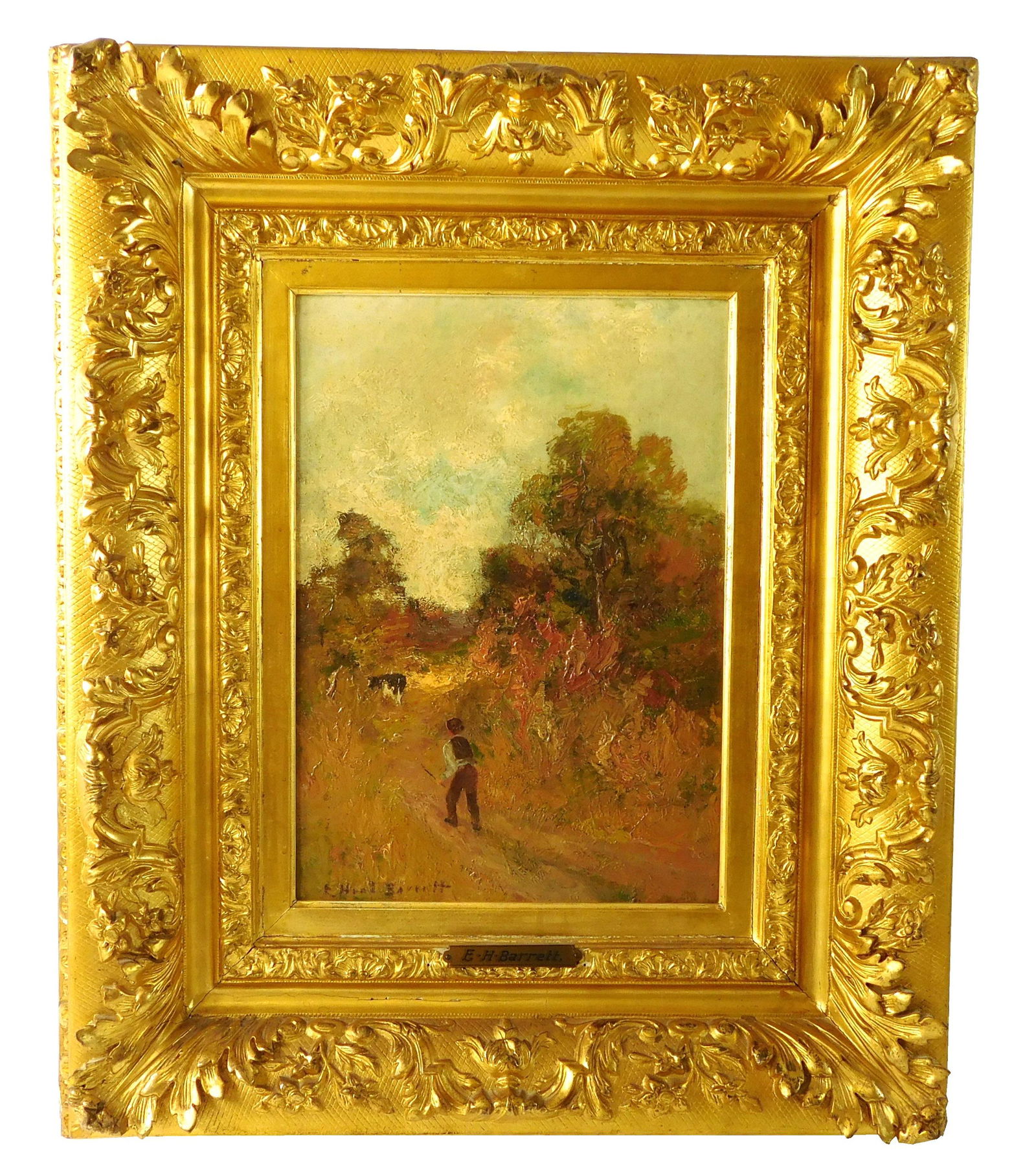 Elizabeth Hunt Barrett (American, 1863 - 1955), oil on (1 of 3)