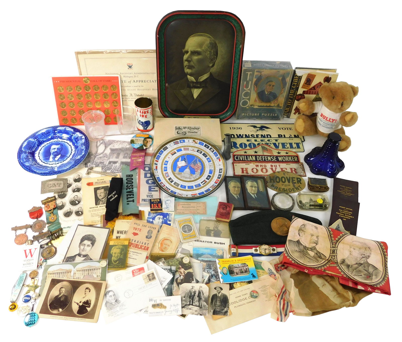 EPHEMERA: 50+ pieces, mostly Roosevelt and other (1 of 6)