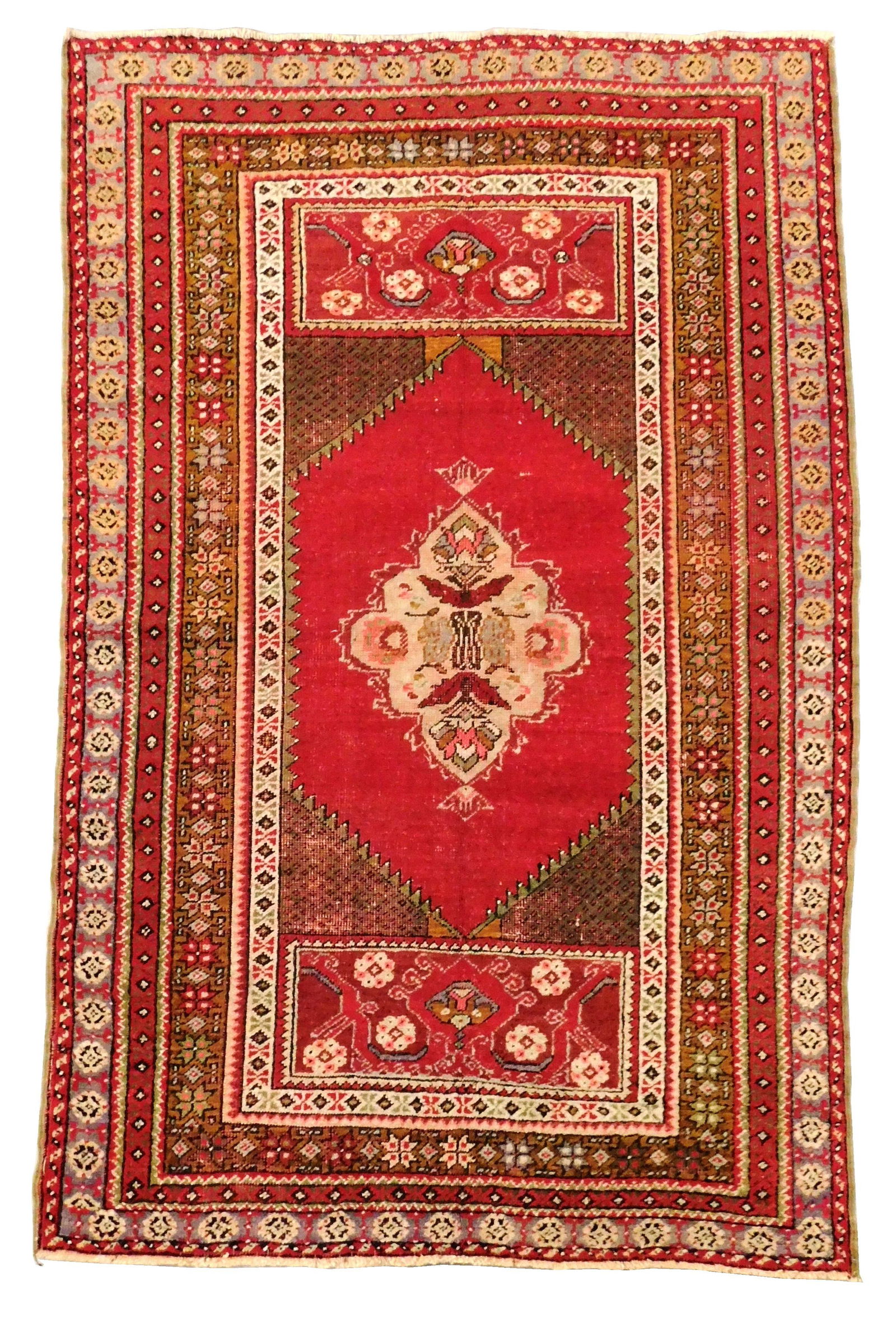 RUG: Semi-antique Turkish Sivas, 3' 5" x 5' 3", c. (1 of 4)