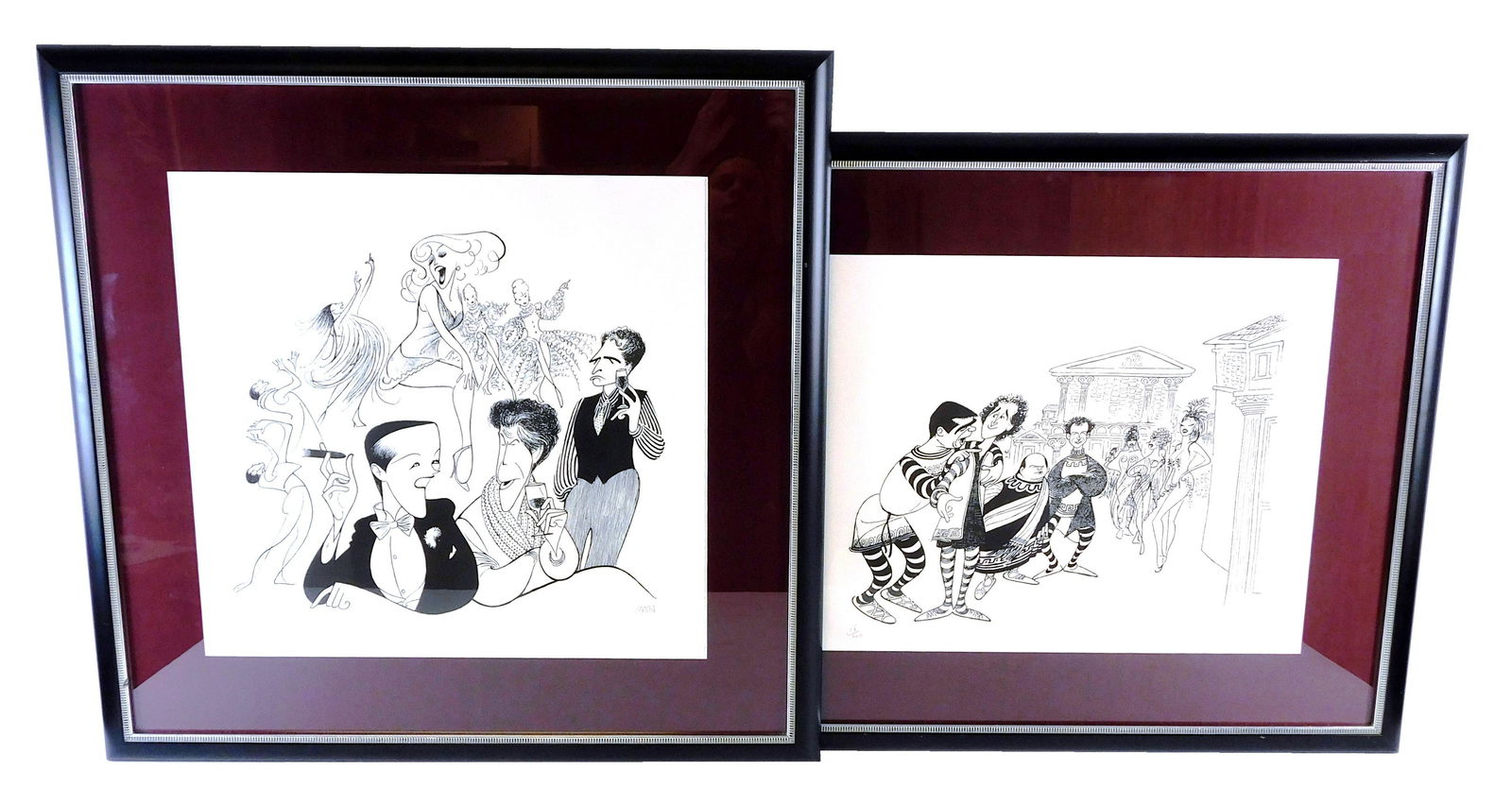 Al Hirschfeld (American, 1903-2003), two limited (1 of 3)