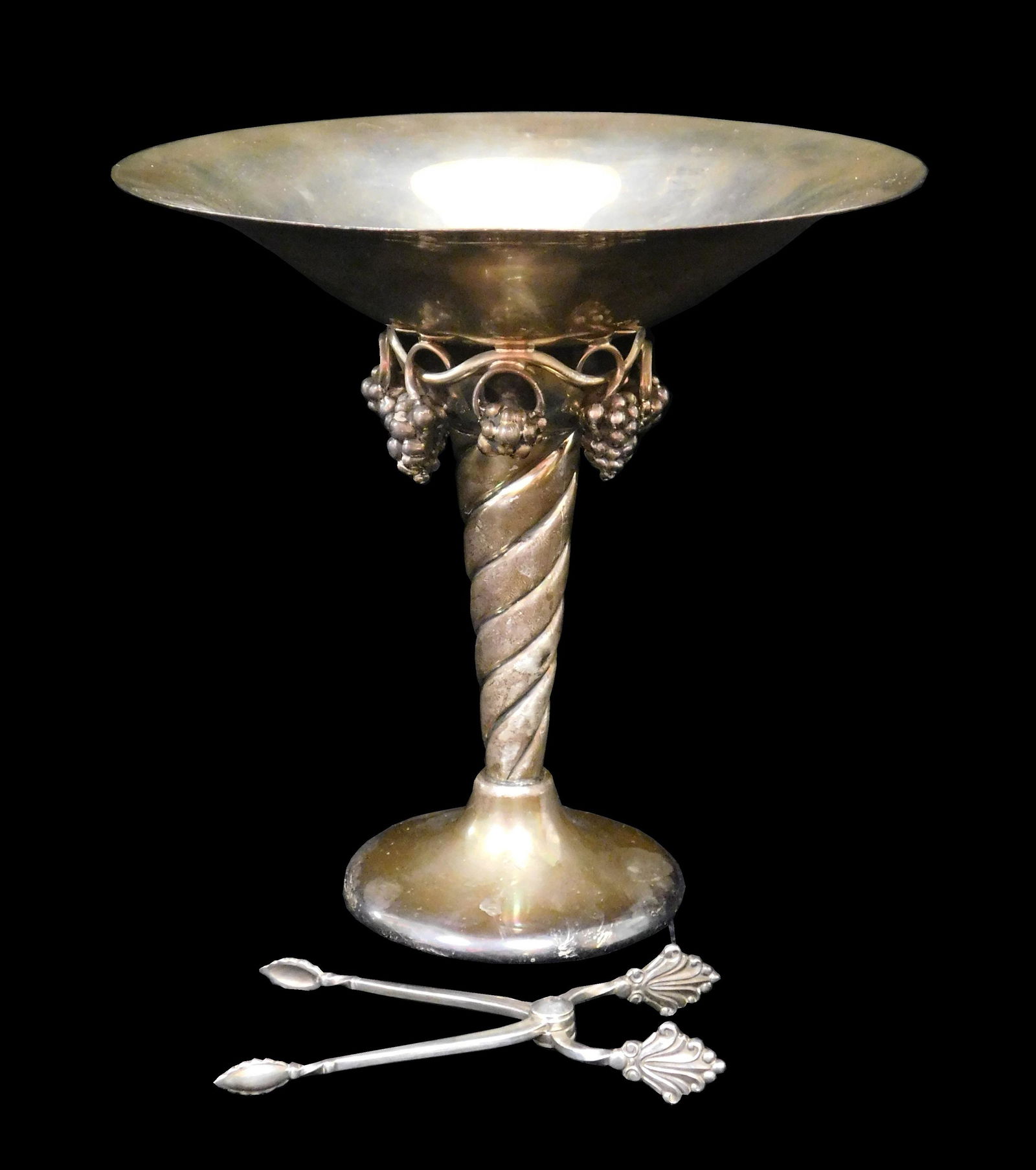 STERLING: Hamilton Silver Co. compote with Jensen (1 of 4)