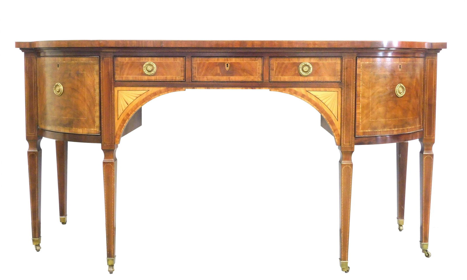 Baker sideboard, Hepplewhite style with fan inlay and (1 of 5)