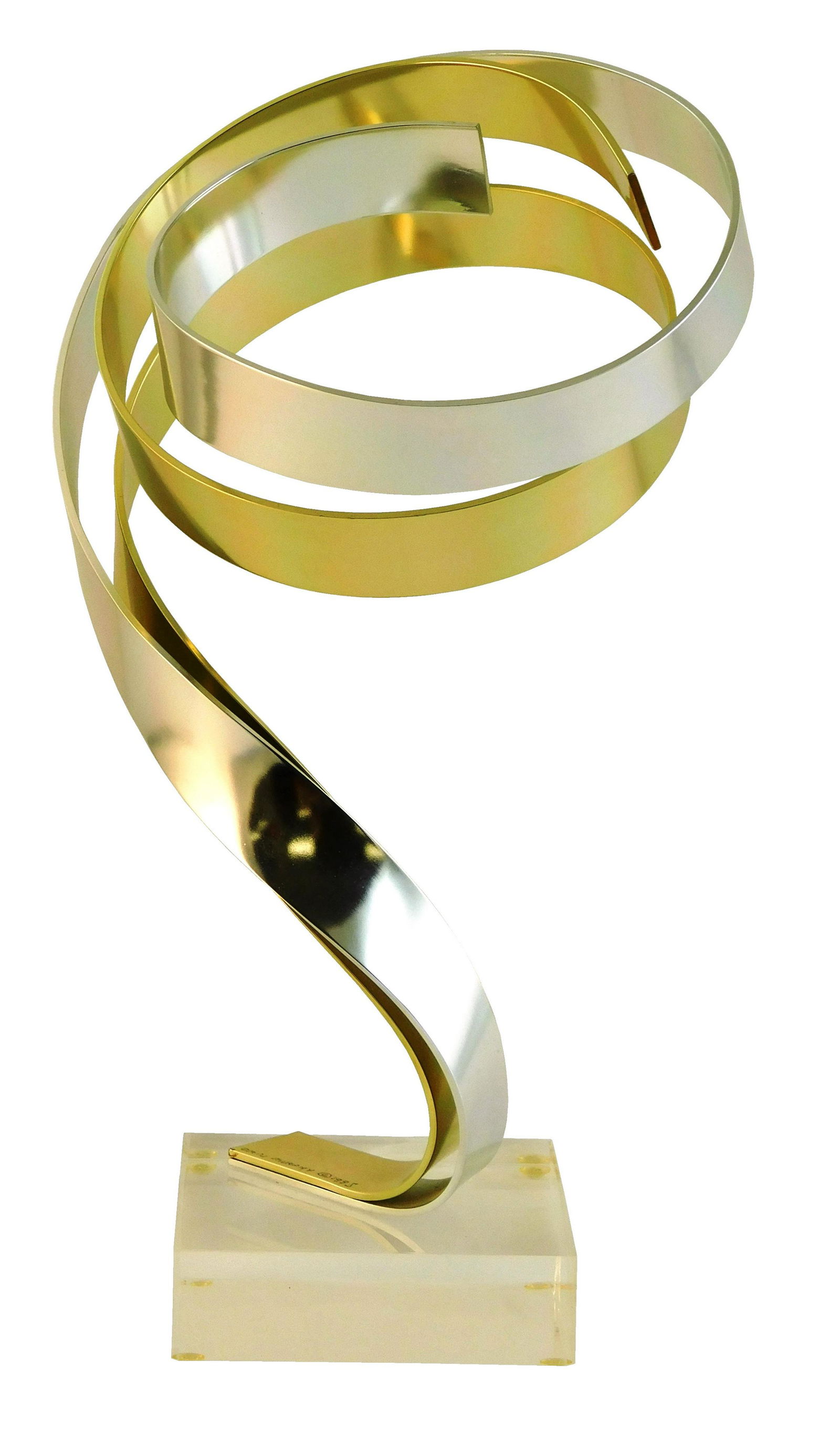 Dan Murphy (American, 20th C.), spiral metal sculpture (1 of 4)