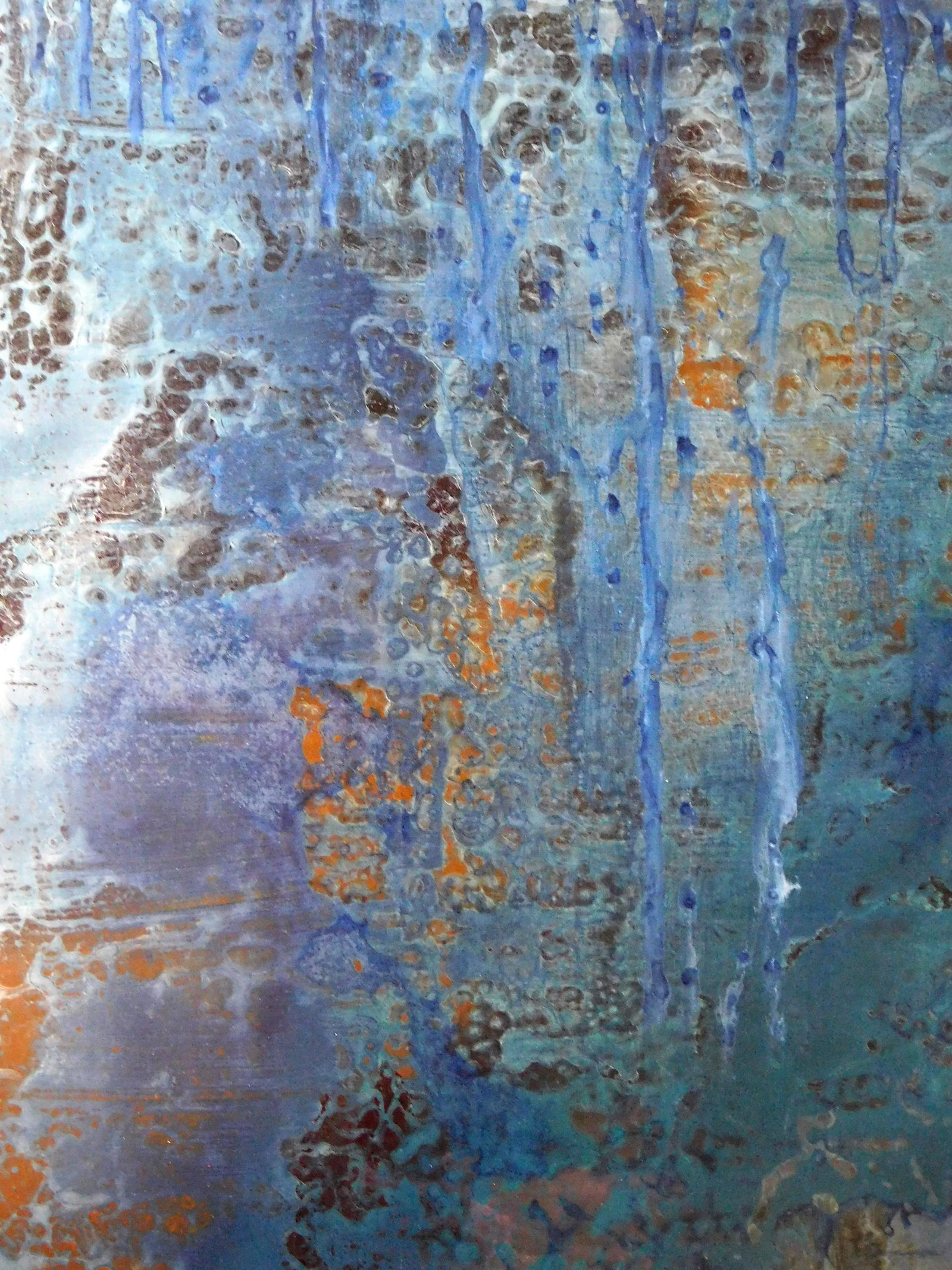 Pam Lee (American, 21st C.), contemporary back painted (1 of 3)