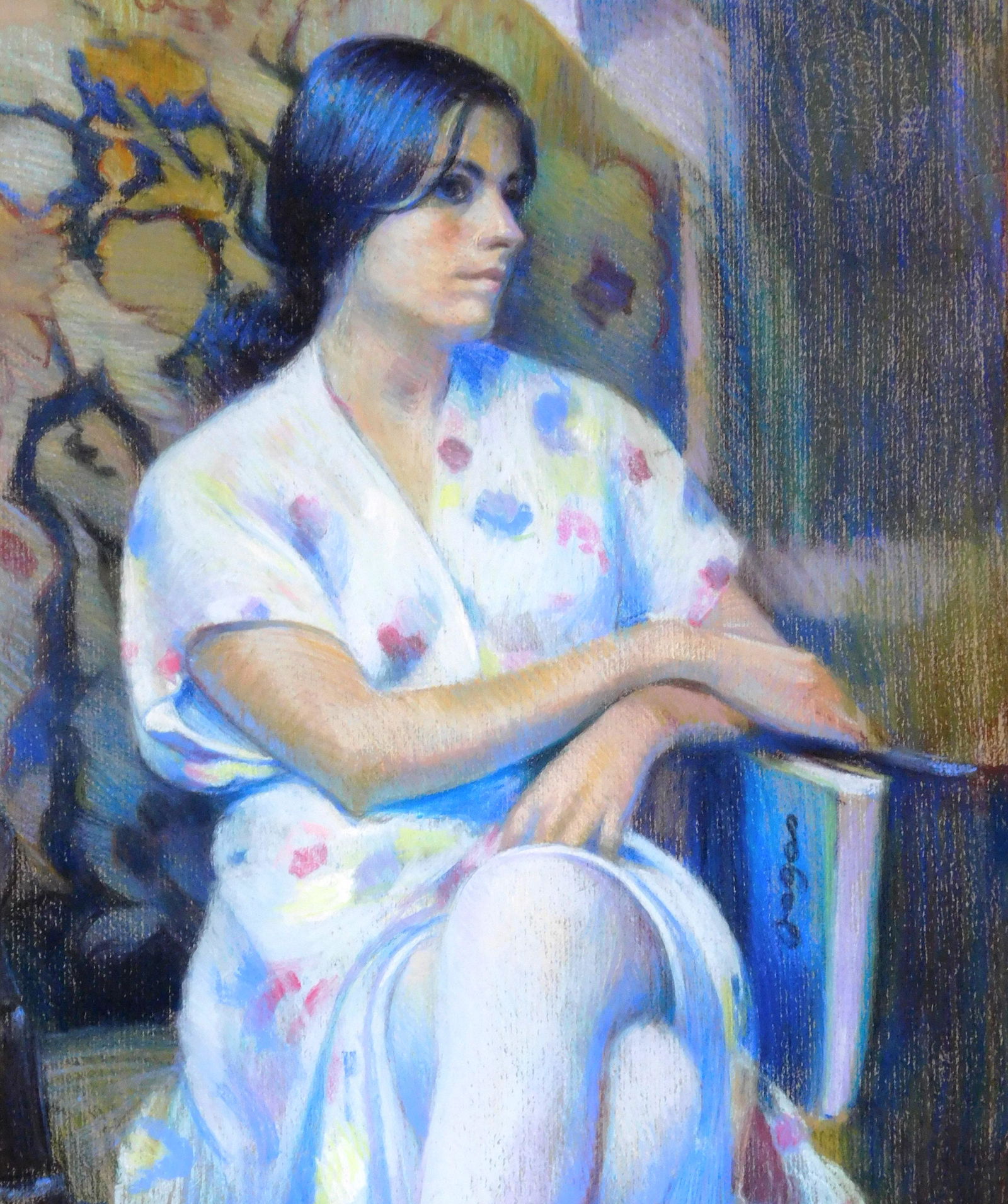 Sam (Samir) Barber (American, b. 1943), pastel on (1 of 4)