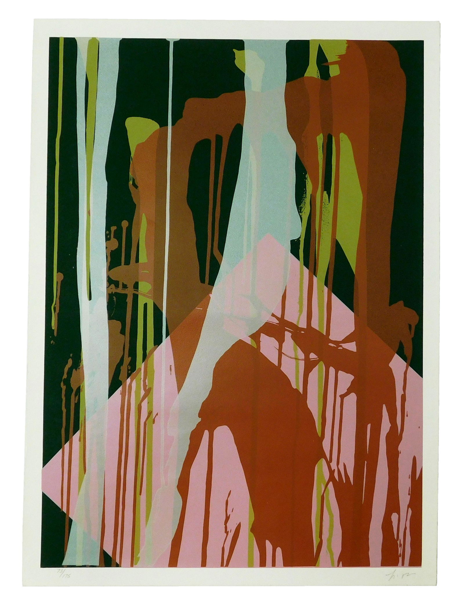 Larry Poons (American, b. 1937), "A Lot Worse Than (1 of 4)