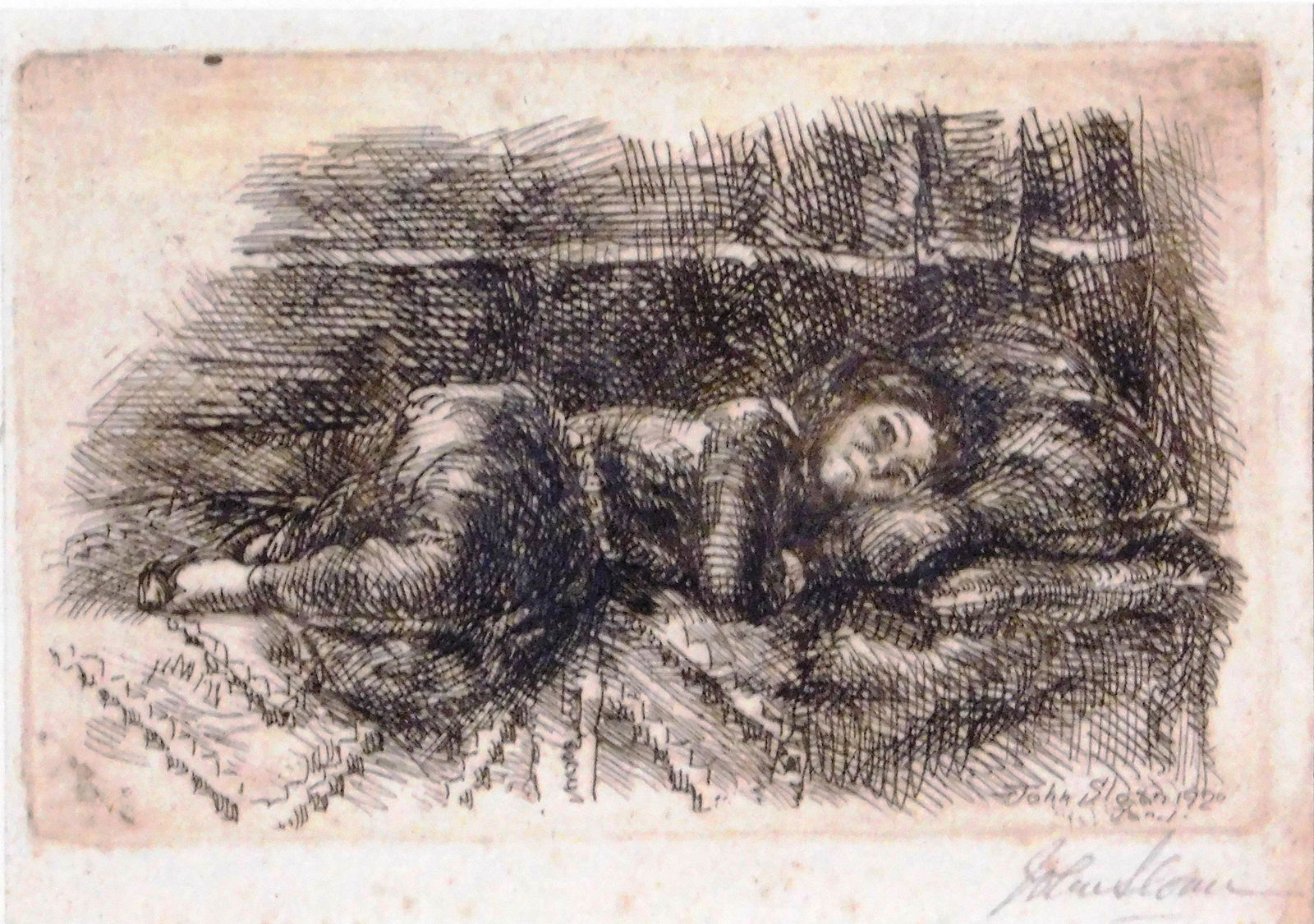 John Sloan (American, 1871-1951), "Little Woman", 1920, (1 of 2)