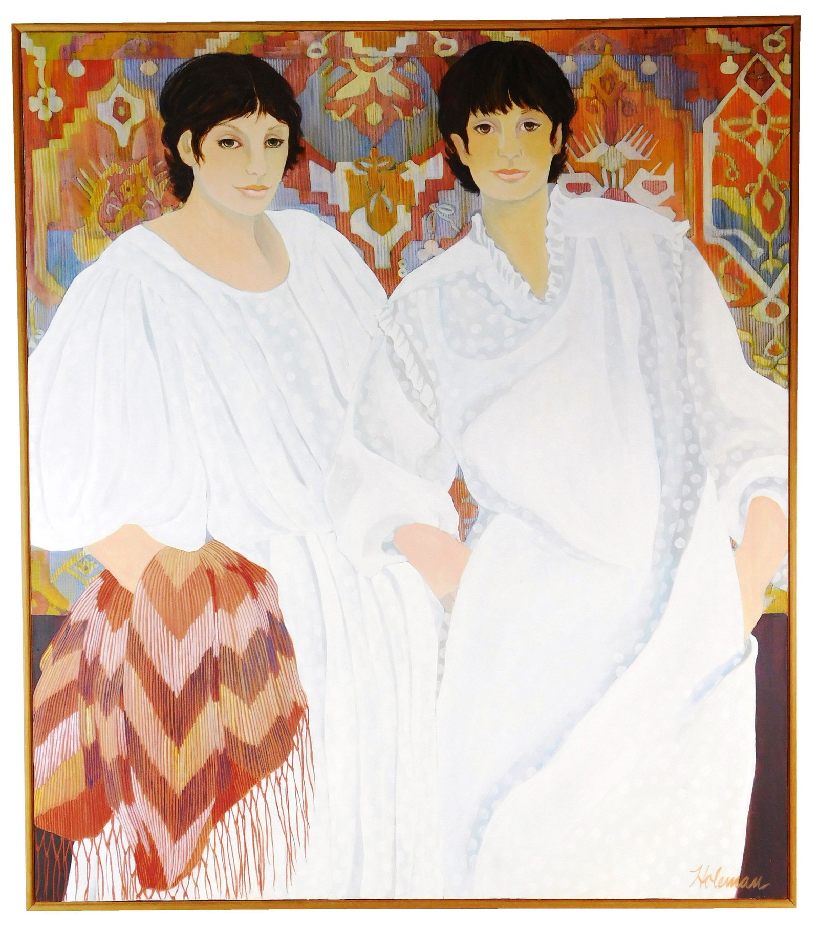 Pamela Holeman (Connecticut, 20th C.), "White Dress (1 of 4)