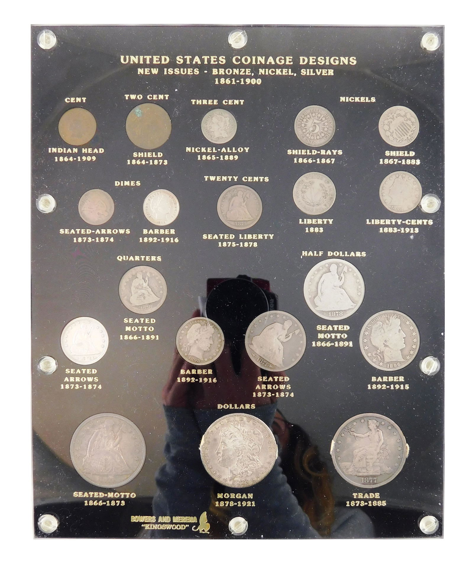 COINS: 19th Century Type Set, housed in Capital (1 of 2)