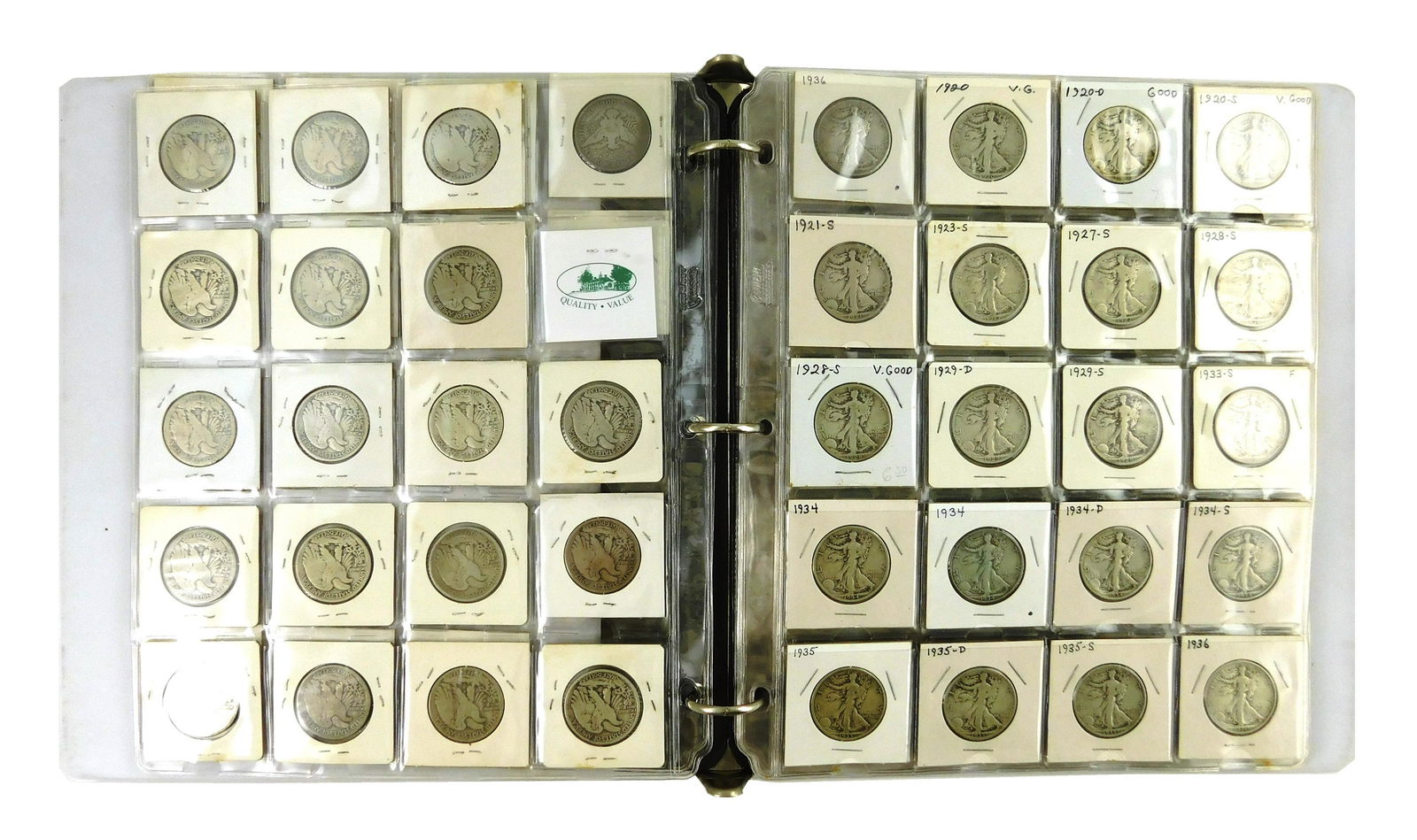 COINS: Half Dollar Binder lot, includes a complete set (1 of 4)