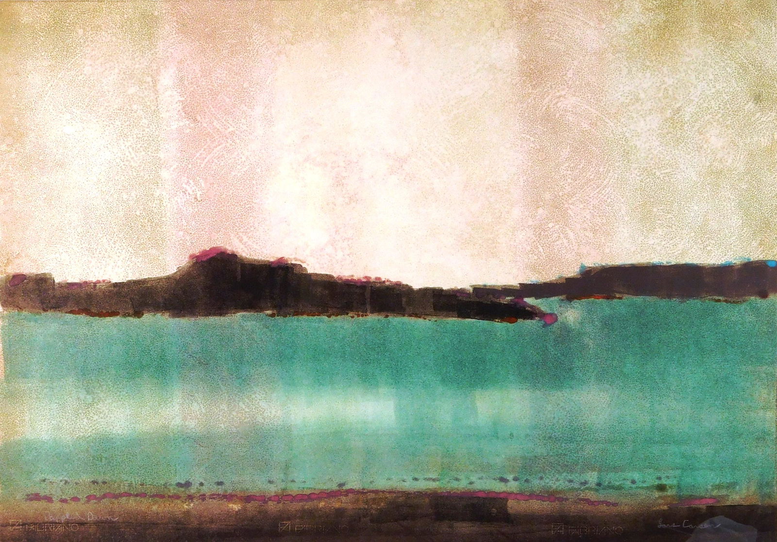 Lars Carsen (b. 1950), "Dappled Dawn", color monoprint (1 of 4)