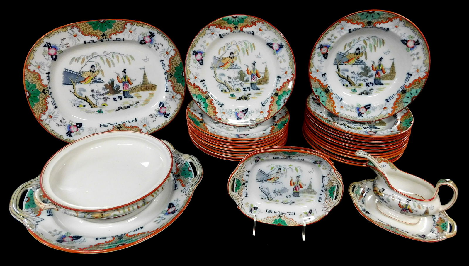 Petrus Regout, twenty-nine piece partial dinner (1 of 7)