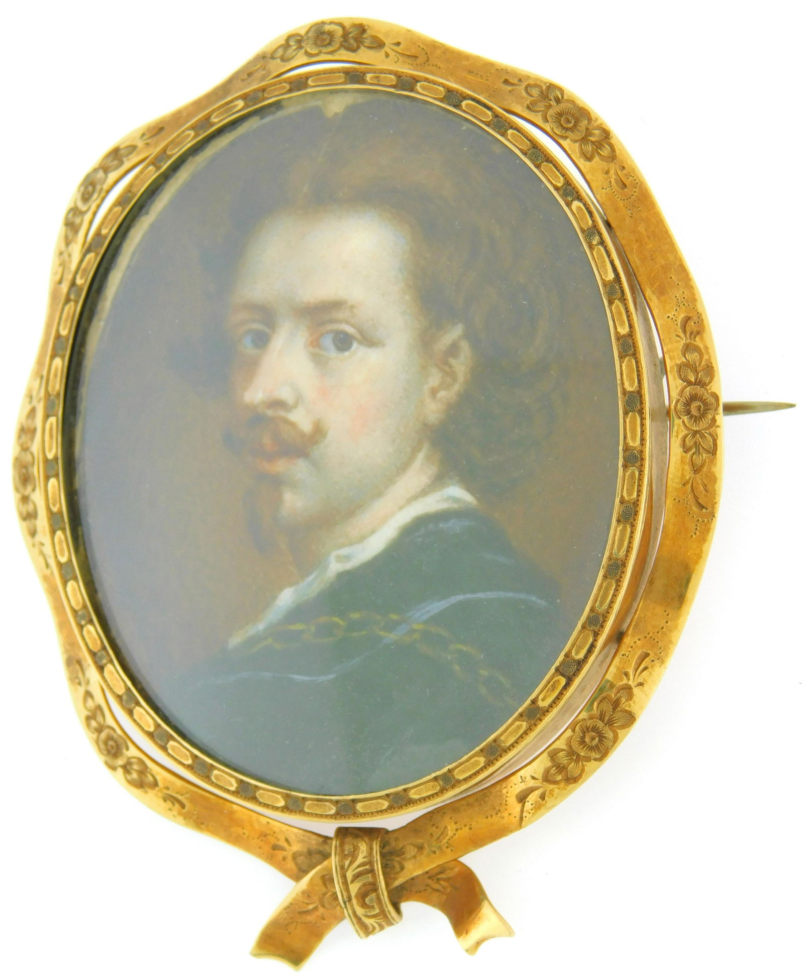 MINIATURE: Gentleman with auburn hair and Van Dyke (1 of 2)