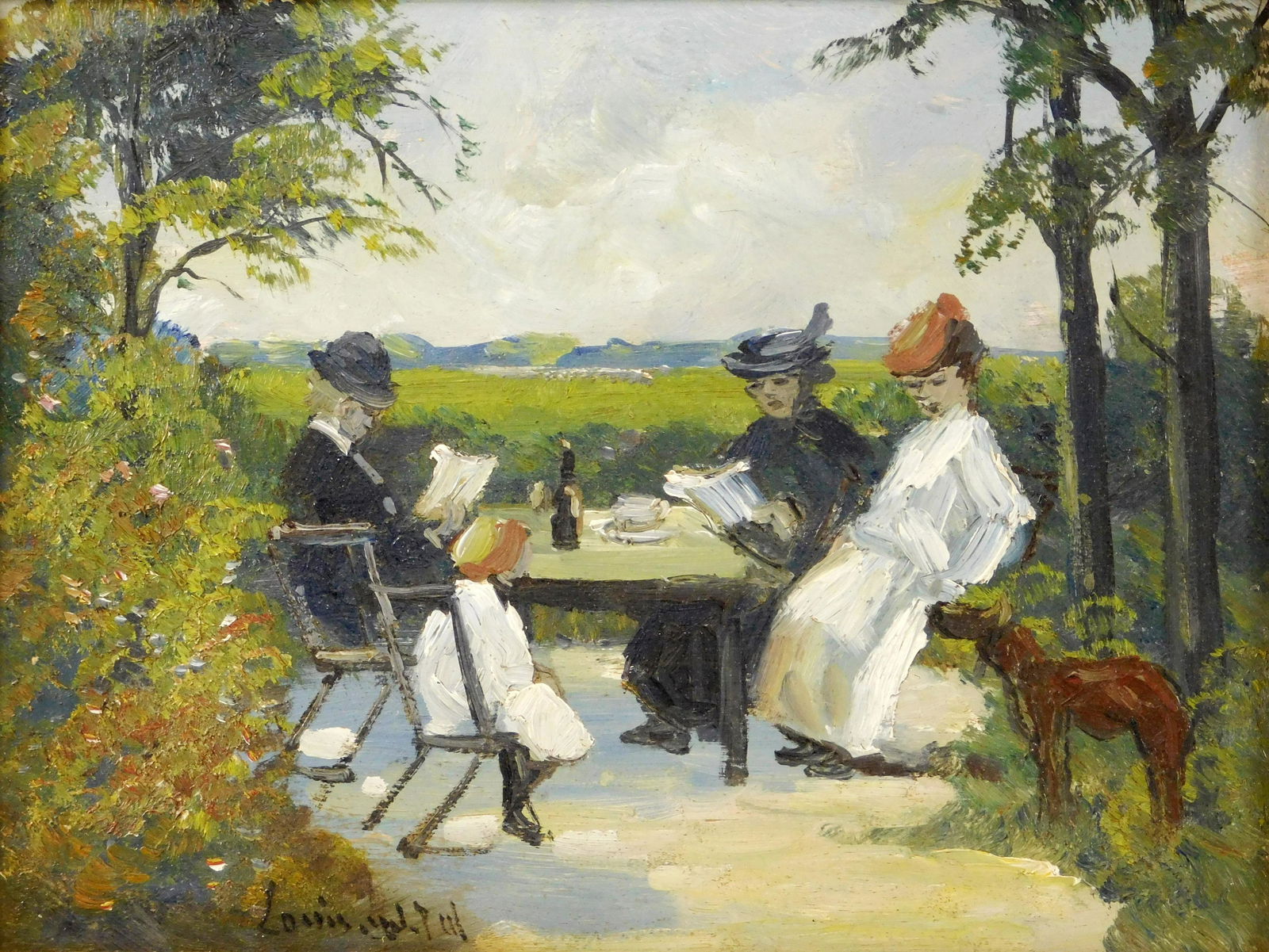 Louis van der Pol (Dutch, 1896 - 1982) oil on wood (1 of 4)