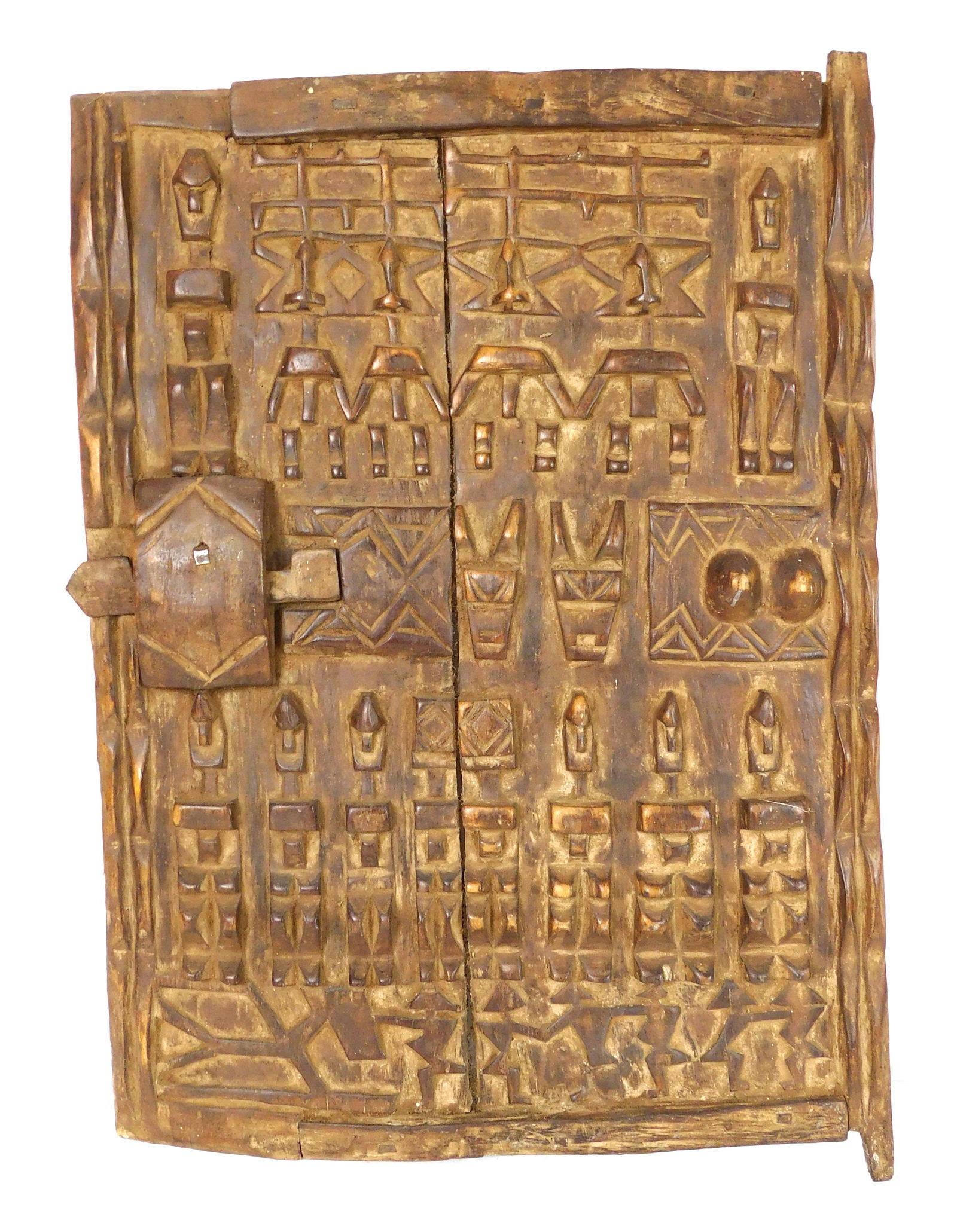 TRIBAL: Dogon type grainery door, 20th C., African, (1 of 1)