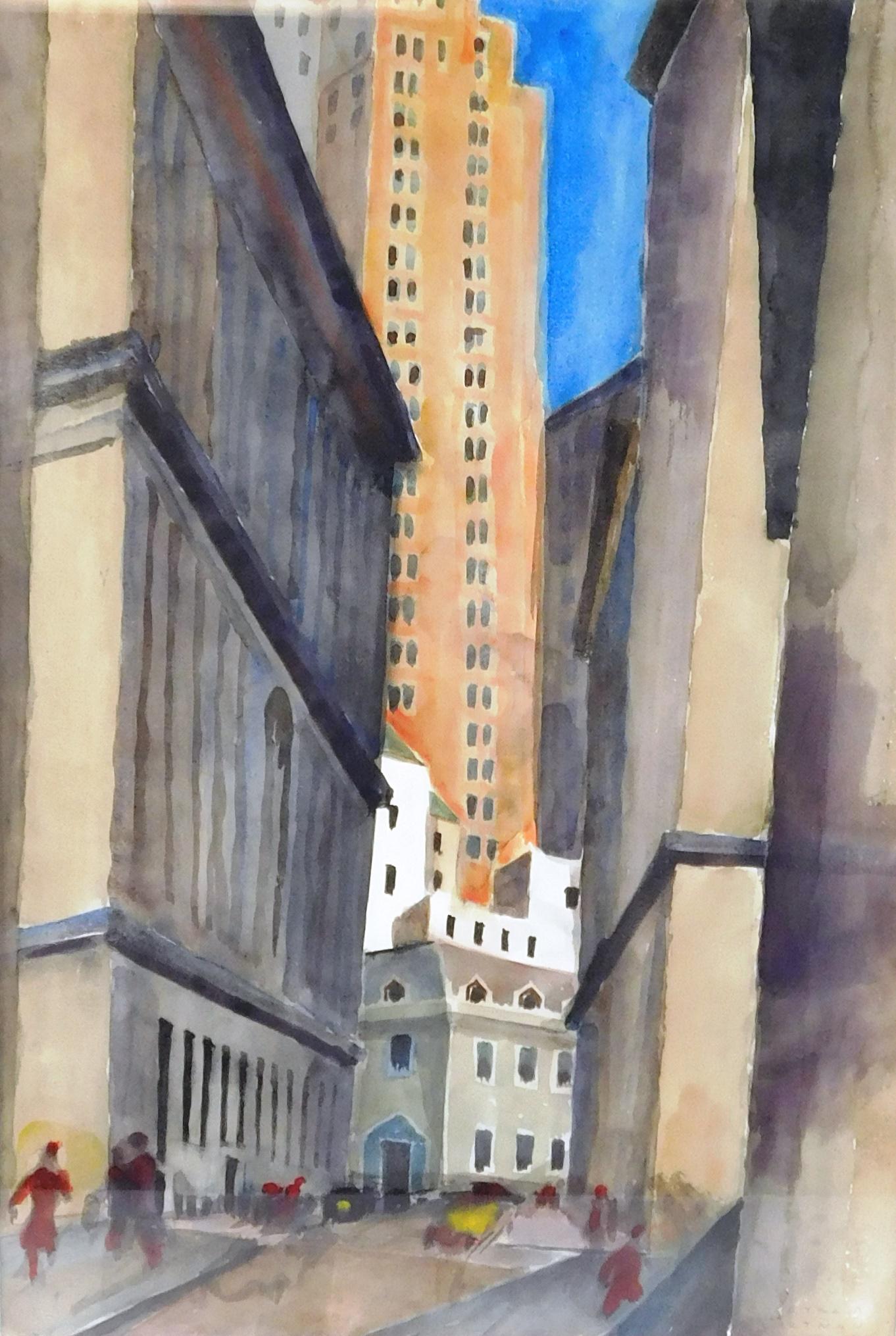 Bertram Hartman (American, 1882-1960), "The Exchange (1 of 5)